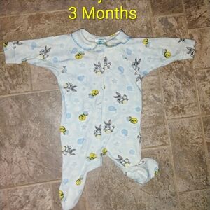 Vintage Looney Tunes 3 Month Sleeper Tweety Bird